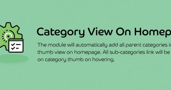 Smart Featured Category View Homepage for opencart - xtensions.in